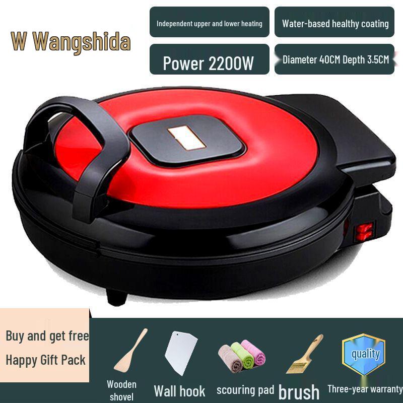 Commercial Double-Sided Electric Griddle for Pancakes and Crepes, Large Diameter, High Power