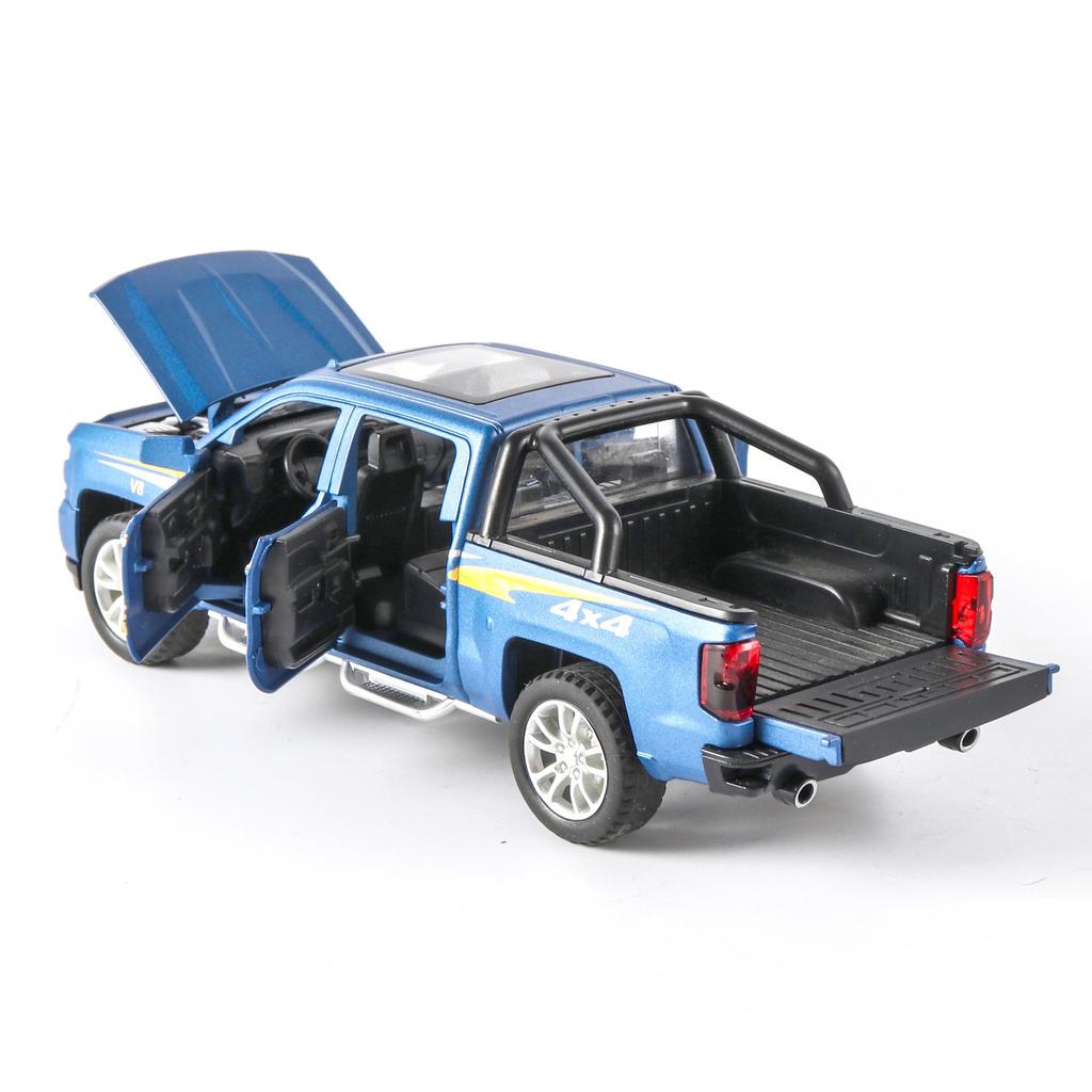 Chevrolet Silverado Pickup Truck Kids Toys 1/32 Alloy Car Model CheZhi Simulation Exquisite Diecasts Toy Vehicles Birthday Gifts