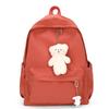 Schoolbag, Korean Style INS Fresh Solid Color Backpack, Large Capacity for Classes, Tutoring, Commuting, Women's Backpack, Travel Lightweight Backpack