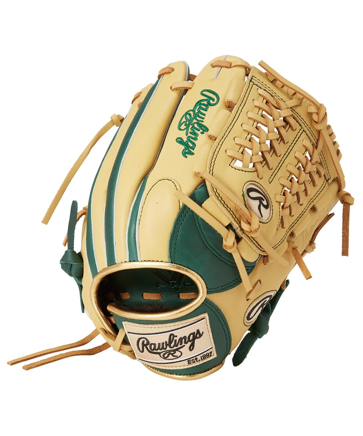 

Rawlings Baseball HYPER TECH COLOR SYNC Dark Size L Glove, Softball, Junior, Kids, GJ5HTCN6L1, Green/Camel, All-Around, (Left-Handed Thrower,