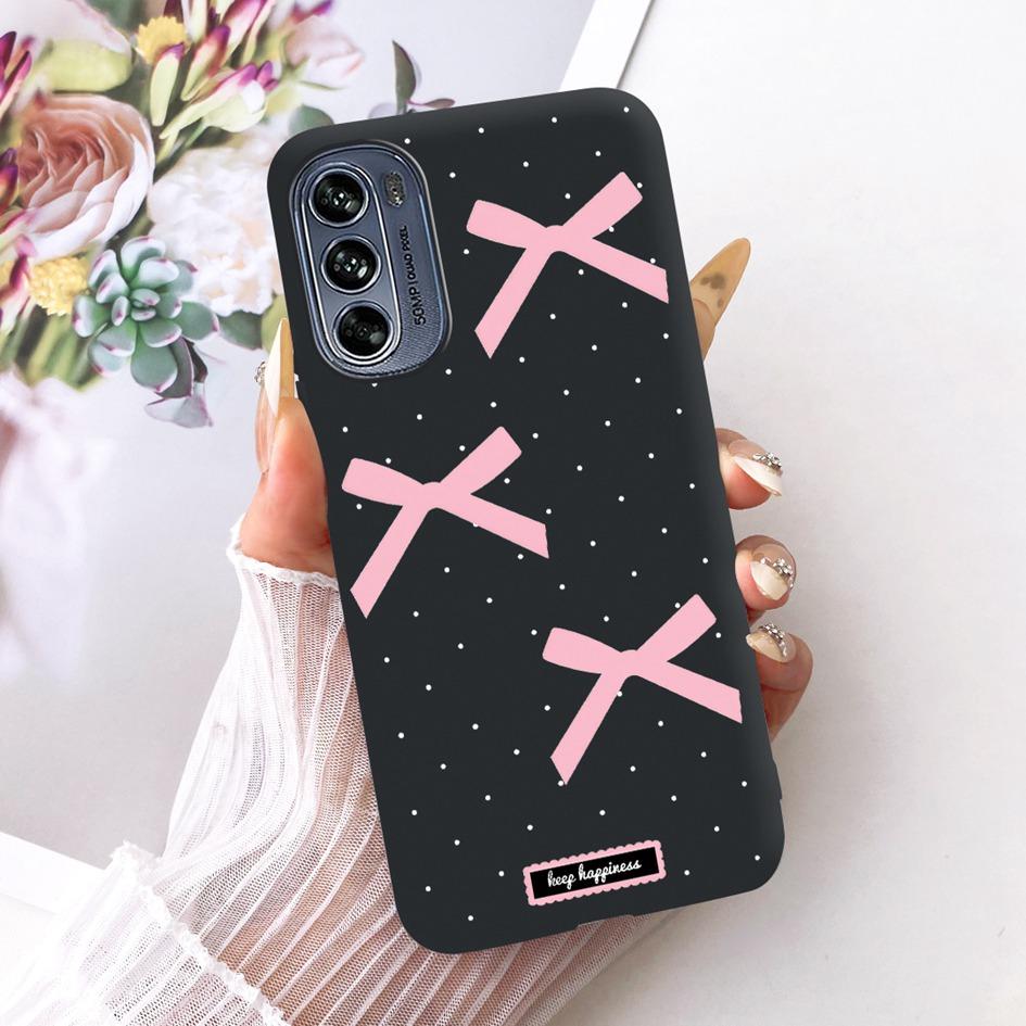 For Motorola Moto G62 5G Case Fashion Butterfly Bowknot Pattern Soft Silicone Cover For Motorola Moto G22 G32 G42 4G Phone Shell