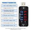 Digital USB Current Voltage Charging Detector 4 Digits Mobile Power Current Voltmeter Ammeter Voltage Charger Tester