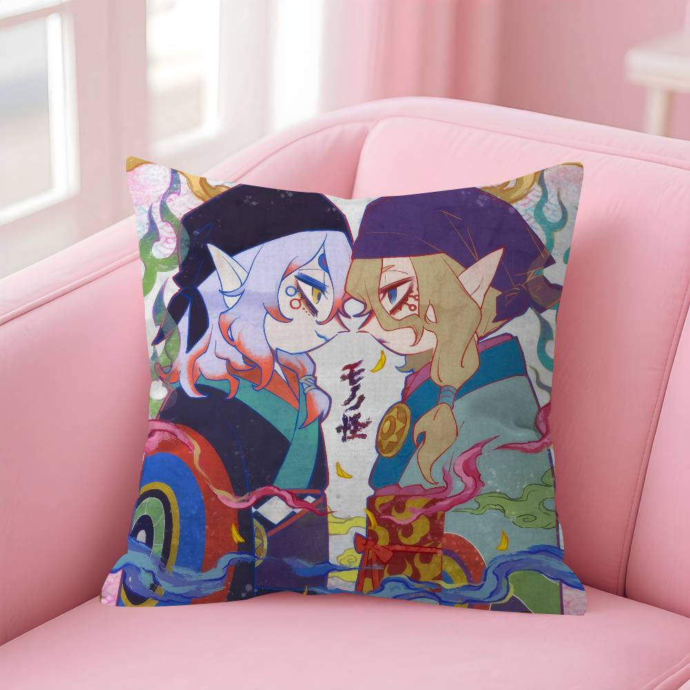 Anime Mononoke Kusuriuri   Cushion Cover Inches Farmhouse Decor Home Throw Pillow Covers for Couch Decorations 30x30 cm