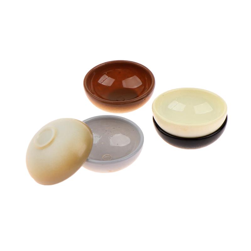 10 peças tigela em miniatura prato redondo escala 1/12 casa de boneca cozinha acessório de jantar