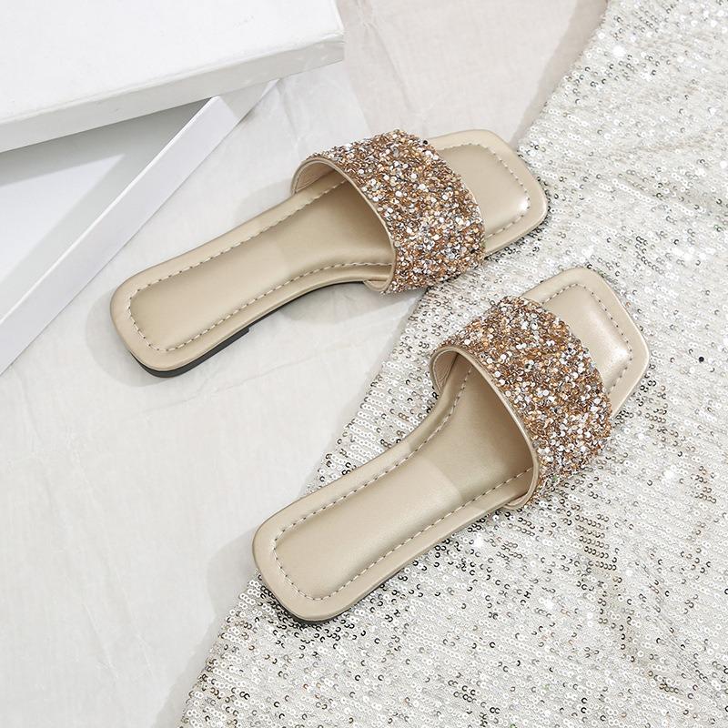 New Flat Soft-soled Comfortable and Casual Women's Slippers Plus-size Shoes