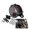 Suitable for Motorcycle Aluminum Transparent Retro Air Filter for Sportster 883 Deluxe/ Hugger XLH883/ XLH883 2004-2015