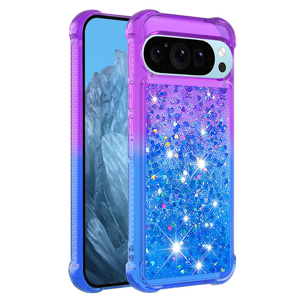 For Google Pixel 9 Pro XL TPU Case Gradient Quicksand Phone Back Cover