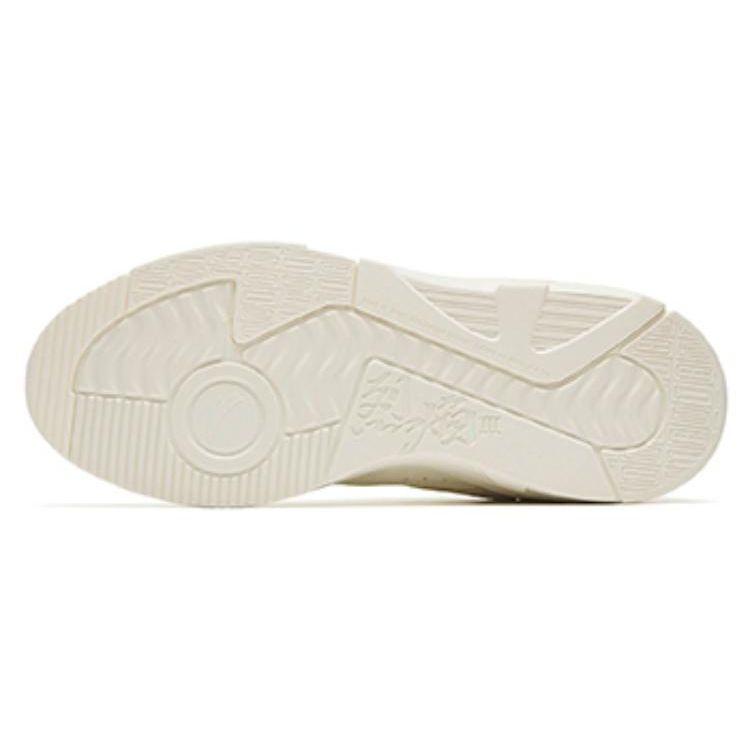 Anta Flame 3.0 Slip Resistant Shock Absorbing Durable Low Top Sneakers Women Sneakers Pure-White 122248089-3