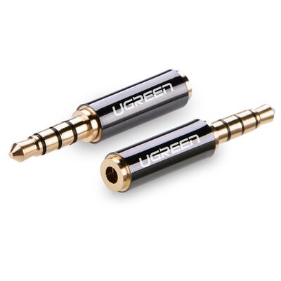 Audio Adapter Jack 35mm Male To Jack 25mm Female Black