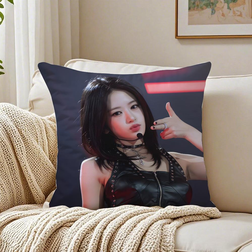 Idol Kpop An Yujin Cushion Cover Pillowcase Antidustmite living Room Sofa Decor Cushion Room