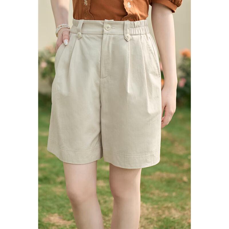 INMAN High-Waist Relaxed-Fit Shorts