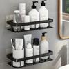 Bathroom Storage Rack Stainless Steel Anti Rust Storage Shower Rack Suction Cup Storage Rack Household Storage Appliances