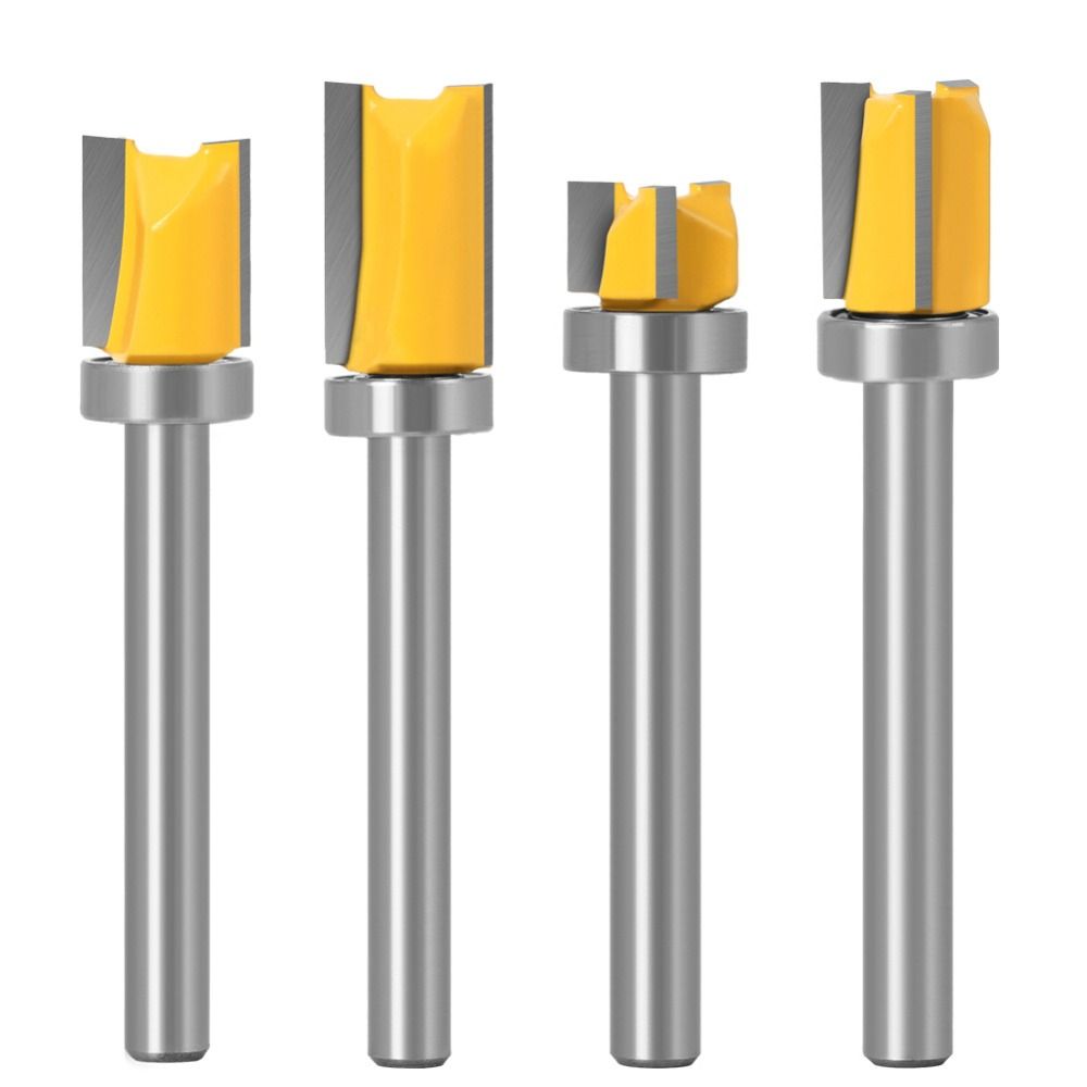 Straight Tooth 6mm Shank Woodworking Tool Milling Cutter Router Bits Slotting Cutter Drill Bit