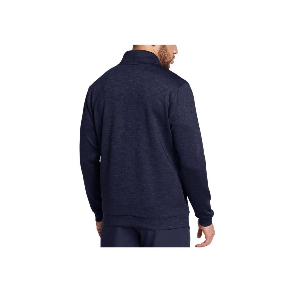 Under Armour Warstwa pośrednia seria Drive Luźna Szybkoschnąca Modna Wszechstronna Bluza z kapturem Bluzy męskie Granatowy o północy 1387124-410