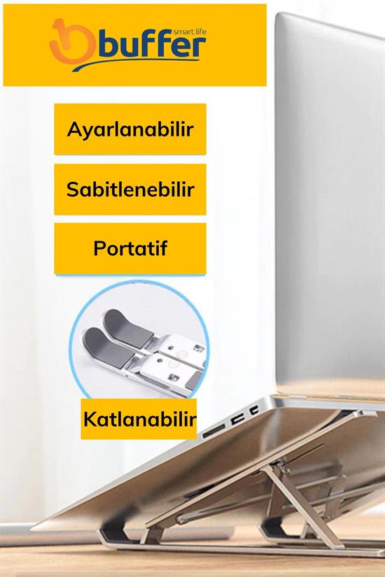 Adjustable Laptop Support Base Fully Foldable Portable Laptop Riser