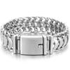 Solid Stainless Steel Keel Chain Bracelet for Men 19MM Width 19/20/22CM Black/Gold Color Man Bracelets Men's Jewelry Gifts