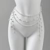 Adjustable Fit Multilayer Pearl Waist Chain 1Pc Retro Y2K Designer Women's Belt for All Body Types Daily Wear