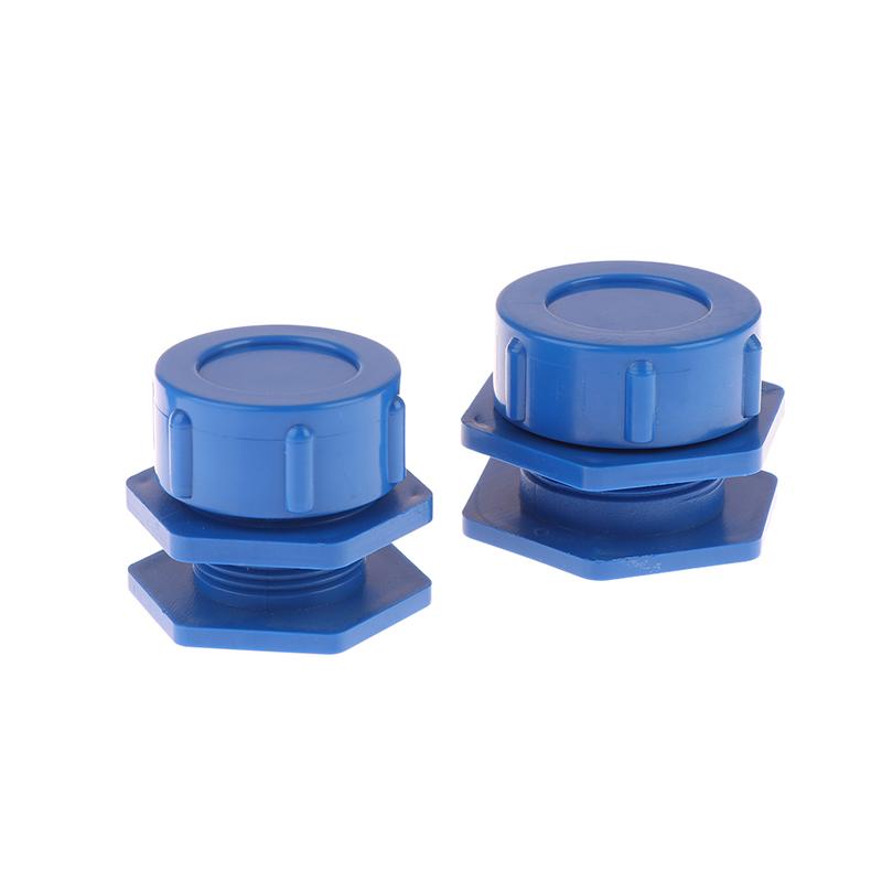 1Pc Aquarium Fish Tank Water Level Plug Manual Drain Connector Inlet Outlet Joint End Cap Irrigation Water Tank Tube Adapter