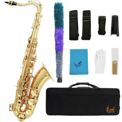 SLADE Bb Tenor Saxophone Kit B-flat Muti-color Brass Pipe Saxophone Pro Woodwind Instrument With Glove Reed Saxphone Parts