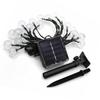 Globus Lichterkette Solarbetriebene Lichterkette 5m 20 LEDs Wasserdichte Lichterkette für Terrasse Garten Weiße Beleuchtung