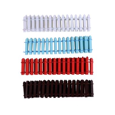 100*5Cm Miniature Fairy Garden Wood Fence Doll House Diy Accessories Decor