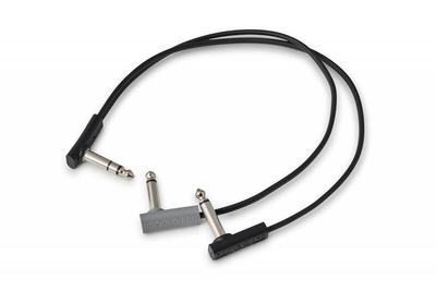 RockBoard RBO CAB F Y 30 BK Flat Patch Y Splitter Cable 30cm Flat Cable Y-shaped