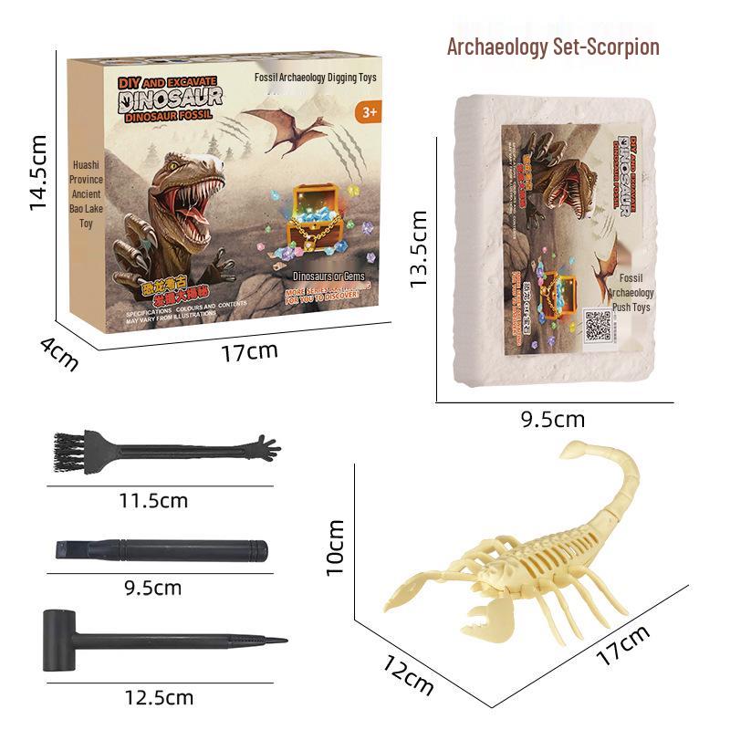 Dinosaur Fossil Excavation Kit: Educational Science Toy for Kids