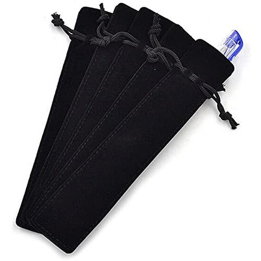 Rope Drawstring Pen Pouch Fountain Pen Pencil Bag Pen Bag Case Single Pencil Bag Velvet Pen Pouch