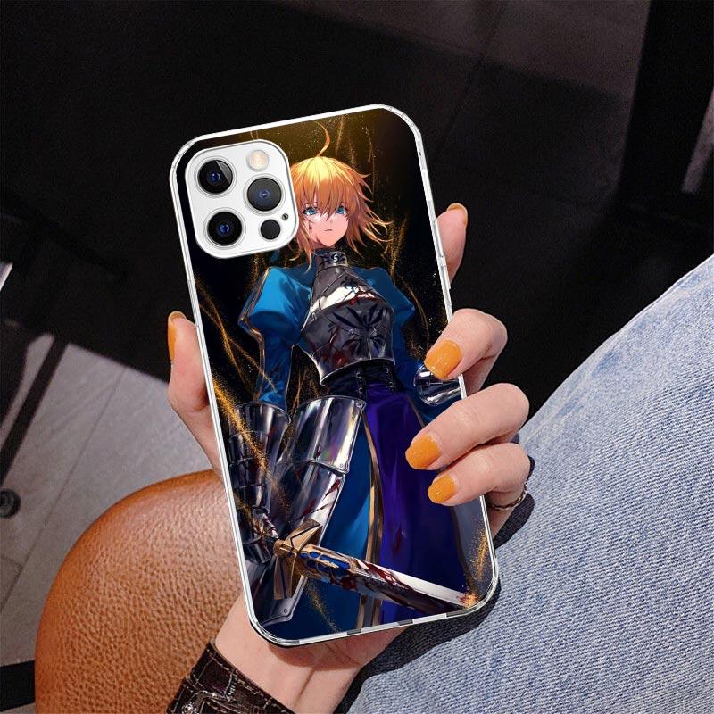 Fate Zero Stay Night Saber Phone Case For iPhone 13 12 Mini 11 Pro Max XS XR X SE 7 8 Plus 5S 5 6S 6 Gift Print Cover Fundas