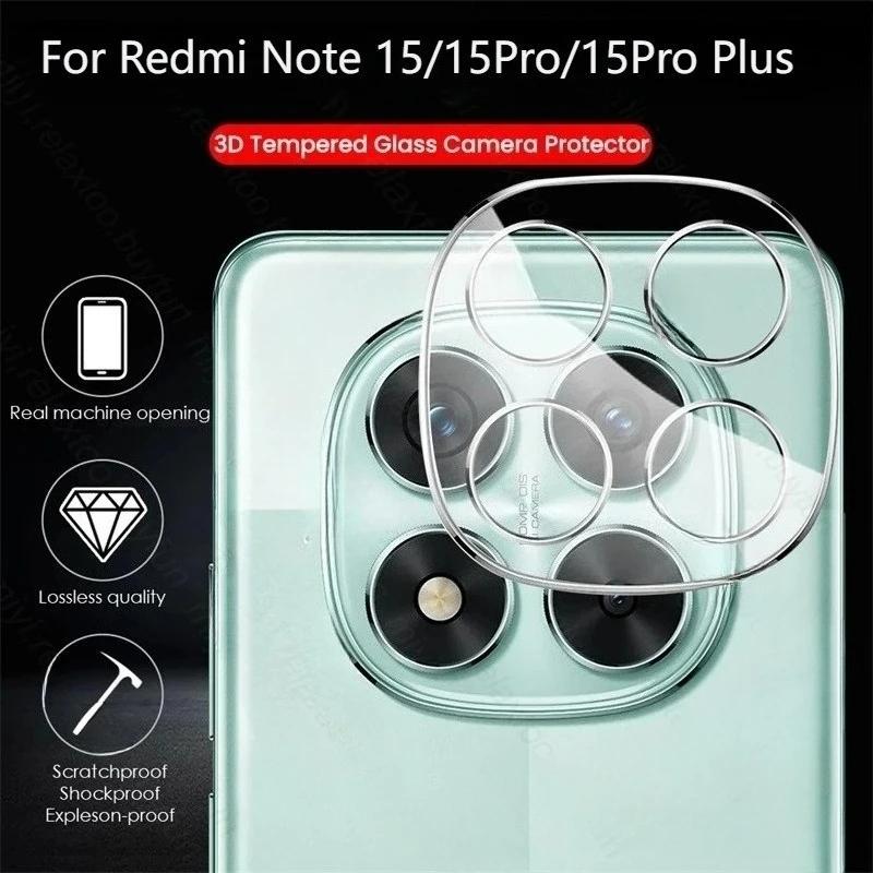 1-3 Stück HD Klarglas Linsenfolie für Xiaomi Redmi Note 15 14 Pro Plus 4G 5G Kratzfester Kamera-Schutzabdeckung Handy-Zubehör