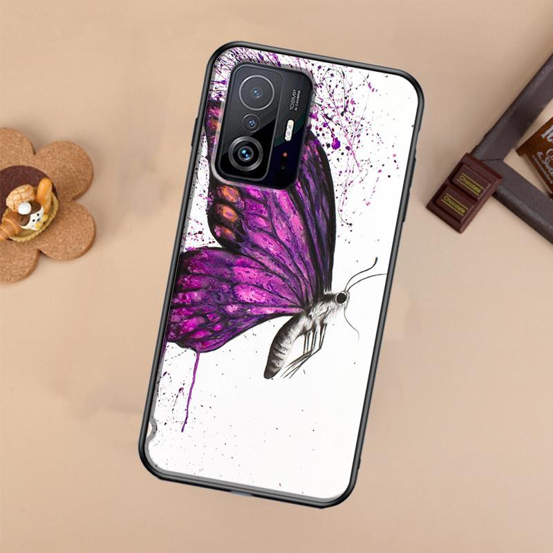 Luxury Butterfly Case For Xiaomi POCO X7 Pro X3 X5 X6 F3 F5 F6 M6 Pro 11T 12T 13T 14T Pro 13 14 Ultra Cover