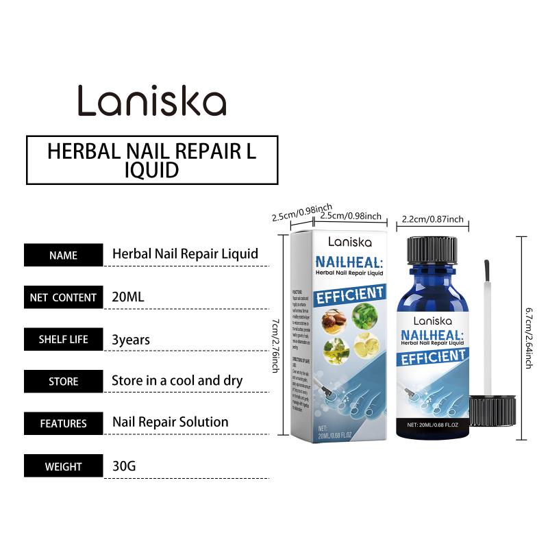 Herbal Nail Repair and Care Liquid Revitalizes Dry Nails for DIY Beauty and Personal Grooming