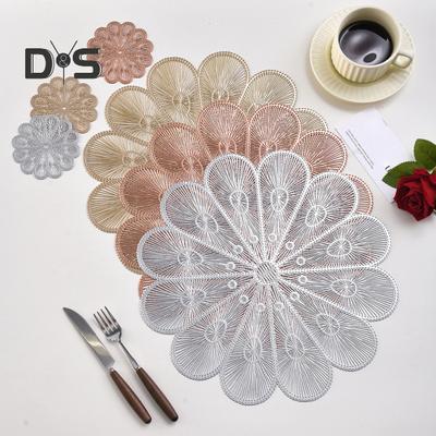 Mantel individual de PVC con aislamiento térmico, almohadillas antideslizantes para mesa de comedor, protege la mesa de quemaduras y manchas, decoración para el hogar, la cocina y el bar.
