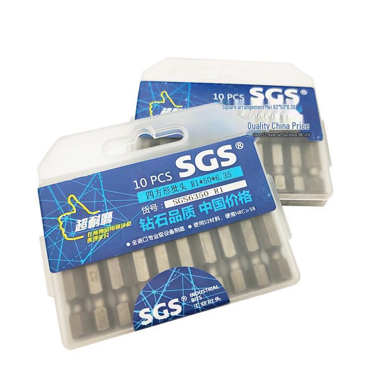 Torx T10 Phillips Screwdriver Bit, S2 High Hardness, Sandblasted, Single Head, Impact Driver Attachment