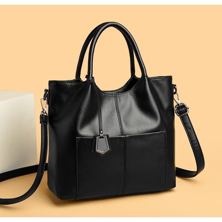 Lychee Pattern Large Capacity Tote Bag Women s Shoulder Messenger Bag чёрный