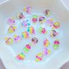 100Pcs Cute Mini Cartoon Little Bear, Star, Rabbit Ice Cream Nail Art Resin Designer Charms DIY Craft For Nail 3D Decorations