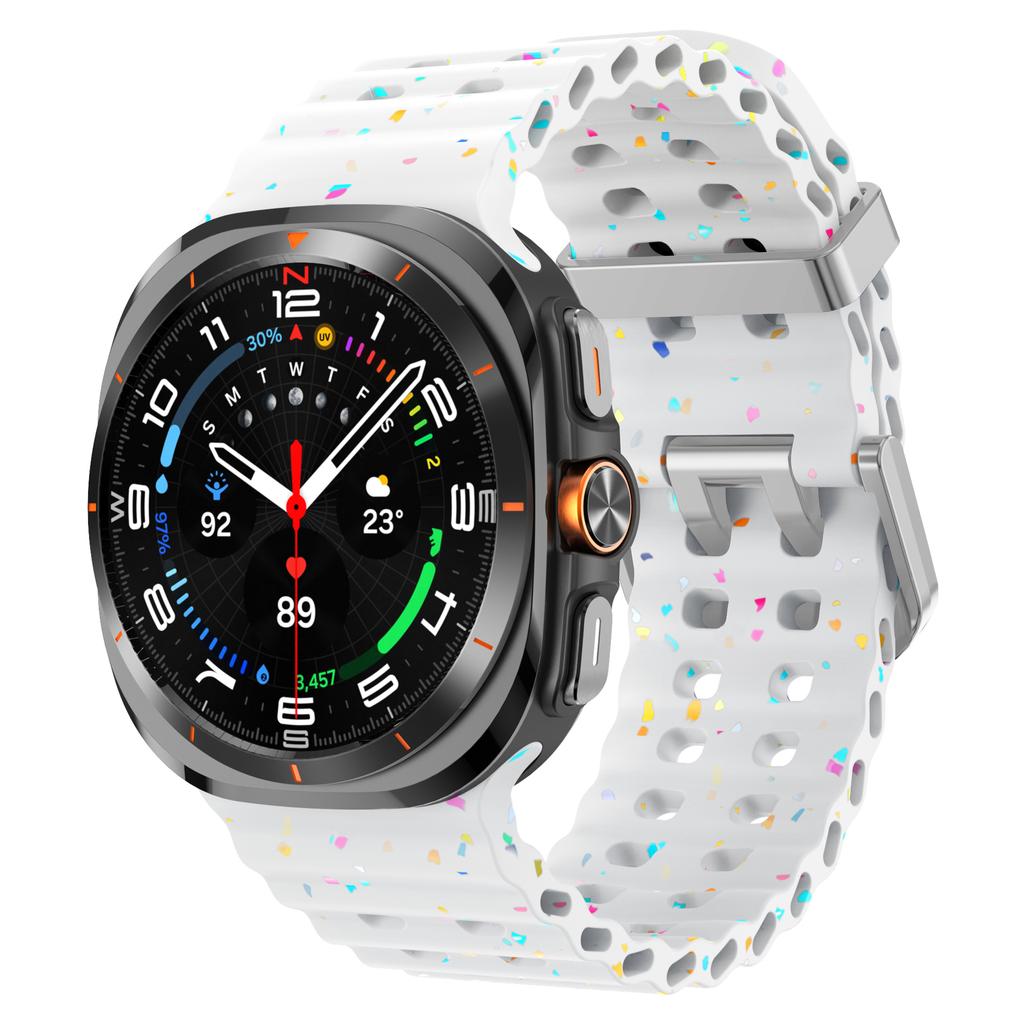 Silicone Breathable Strap For Samsung Galaxy Watch Ultra 47mm Marine Wristband Bracelet Galaxy Watch Ultra(2025) 47mm  Watchband