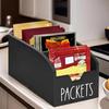 4 Grids Wooden Tea Bag Coffee Storage Box Organizer Kitchen Sundries Storage Case Suitable for Snacks Spice Packets Storage
