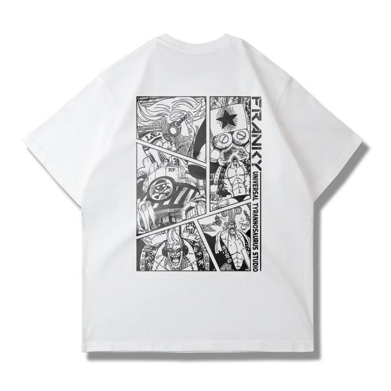 One Piece Grafisch T-shirt Luffy ACE Anime Tee Heren 2026 Zomer Mode Oversized Straat Casual Y2K Tops Streetwear Kleding