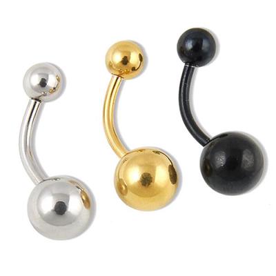 Nový chirurgický nerezový guličkový barbell krúžok do pupka piercing tela