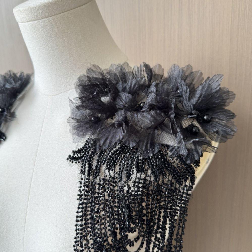 Gorgeous Design Nail Bead Tassel Decoration Luxury Delicate Shoulder Adornment Fashion Sewing Accessories Evening Gown