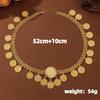 Geometric Gold Alloy Headband With Tassels For Wedding And Travel Gift