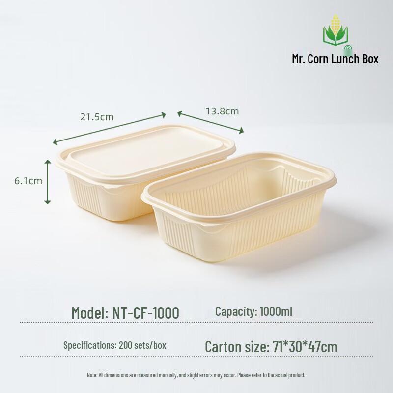 Degradable Corn Starch Meal Box