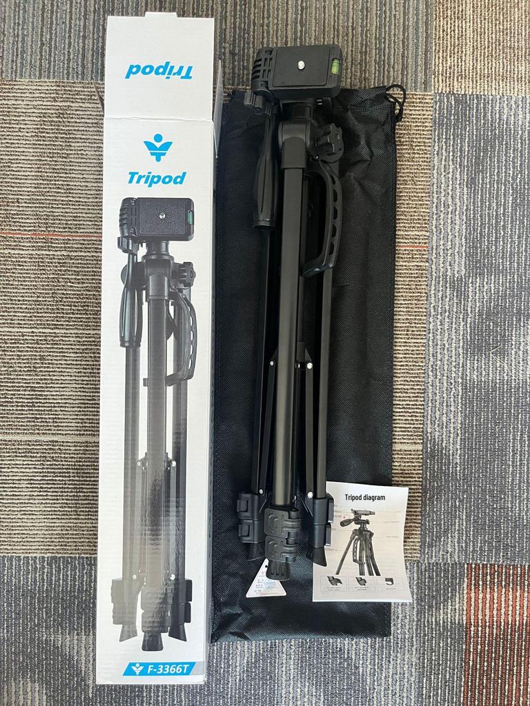 Tripod: Anti-Shake, Stable, Three-Position Setup