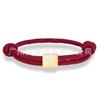 Classic Cross Milan Rope Hand Rope Stainless Steel Gold Square Buckle Cross Adjustable Easter Bracelet