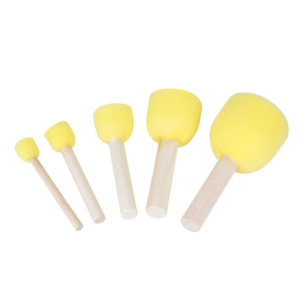 Mushroom Stick DIY Sponge Stamp Brush Sponge Brush Sponge Stamp Brush Kits   Kindergarten