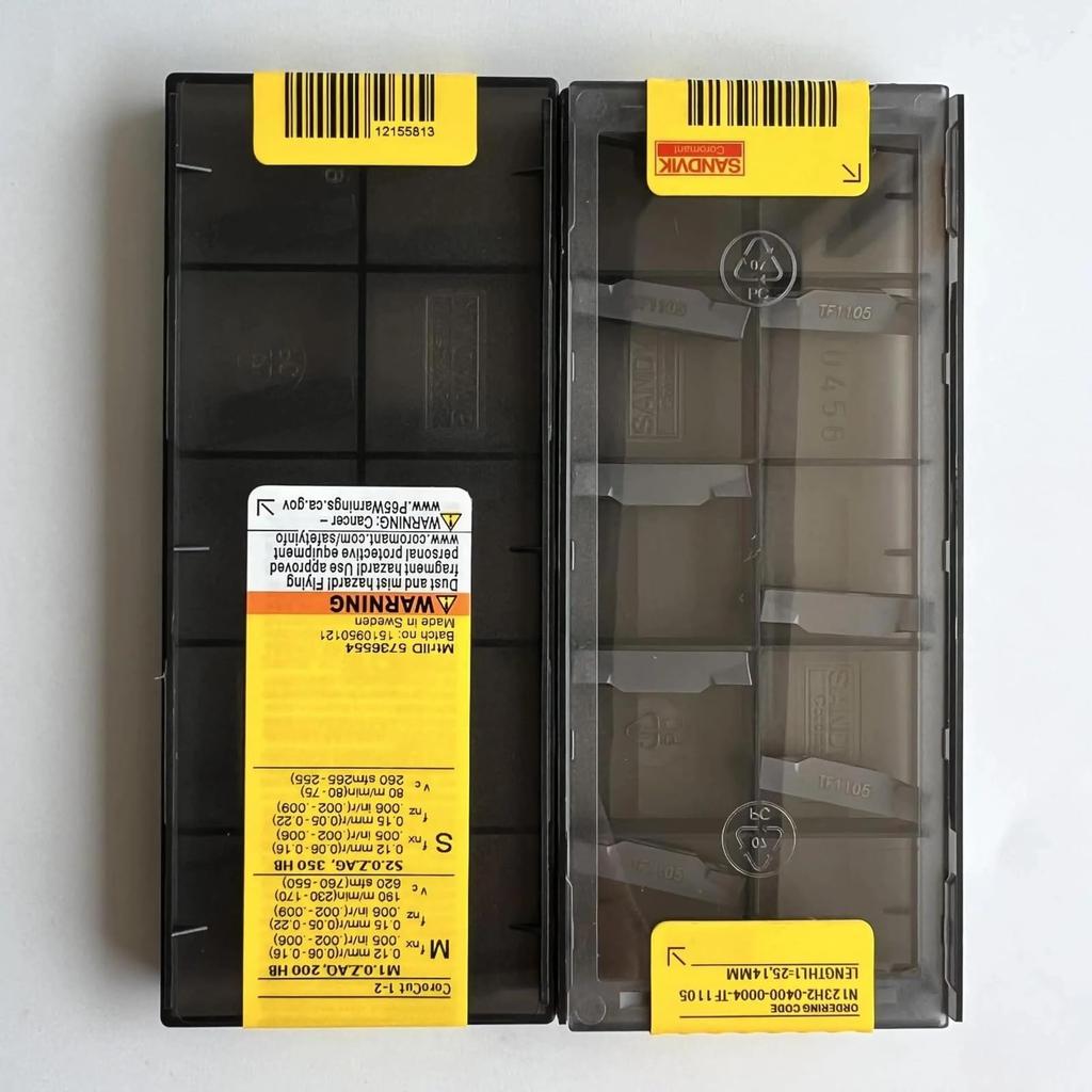 Original Sandvik / N123H2-0400-0004-TF 1105 /Carbide CNC Blade 10 PCS