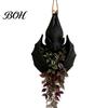 Support de Plante Paysager Distinctif Pot Suspendu en Forme de Chauve-souris, Pot Gothique pour Intérieur Extérieur Jardin Ambiance Mystérieuse Décoration Murale d'Exposition, Unique