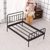 1Pcs 1:12 Dollhouse Miniature Iron Doll Bed Model Mini Doll Furniture Simulation Bed Bedroom DIY Accessories Toys