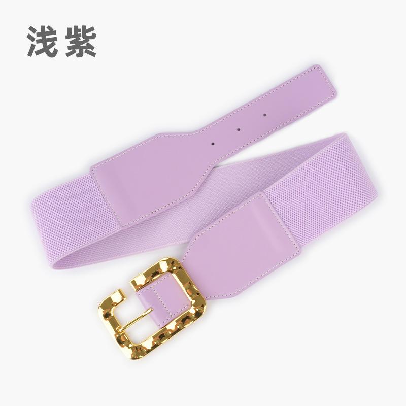 

Эластичный пояс Женский костюмное платье Декоративный темперамент Пояс-корсет Эластичный пояс Талия Тонкий Женский кожаный ремень светло-фиолетовый